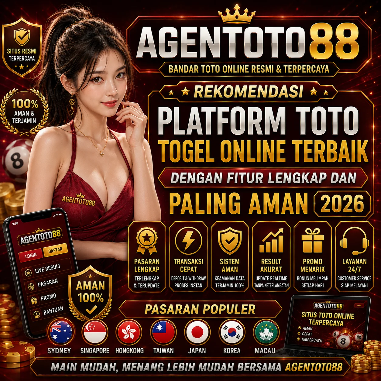 AGENTOTO88 <> Rekomendasi Platform Toto Togel Online Terbaik Dengan Fitur Lengkap dan Paling Aman 2026